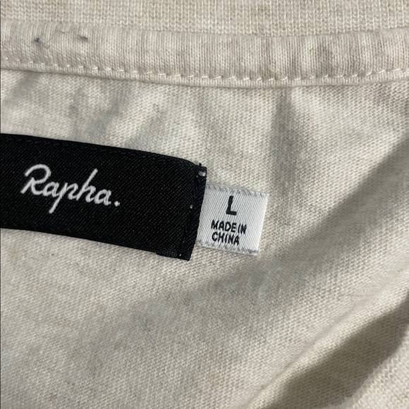 Rapha Logo Shirt Men's Large Crew Neck Short Sleeve Cycling Trail Riding - Picture 6 of 7